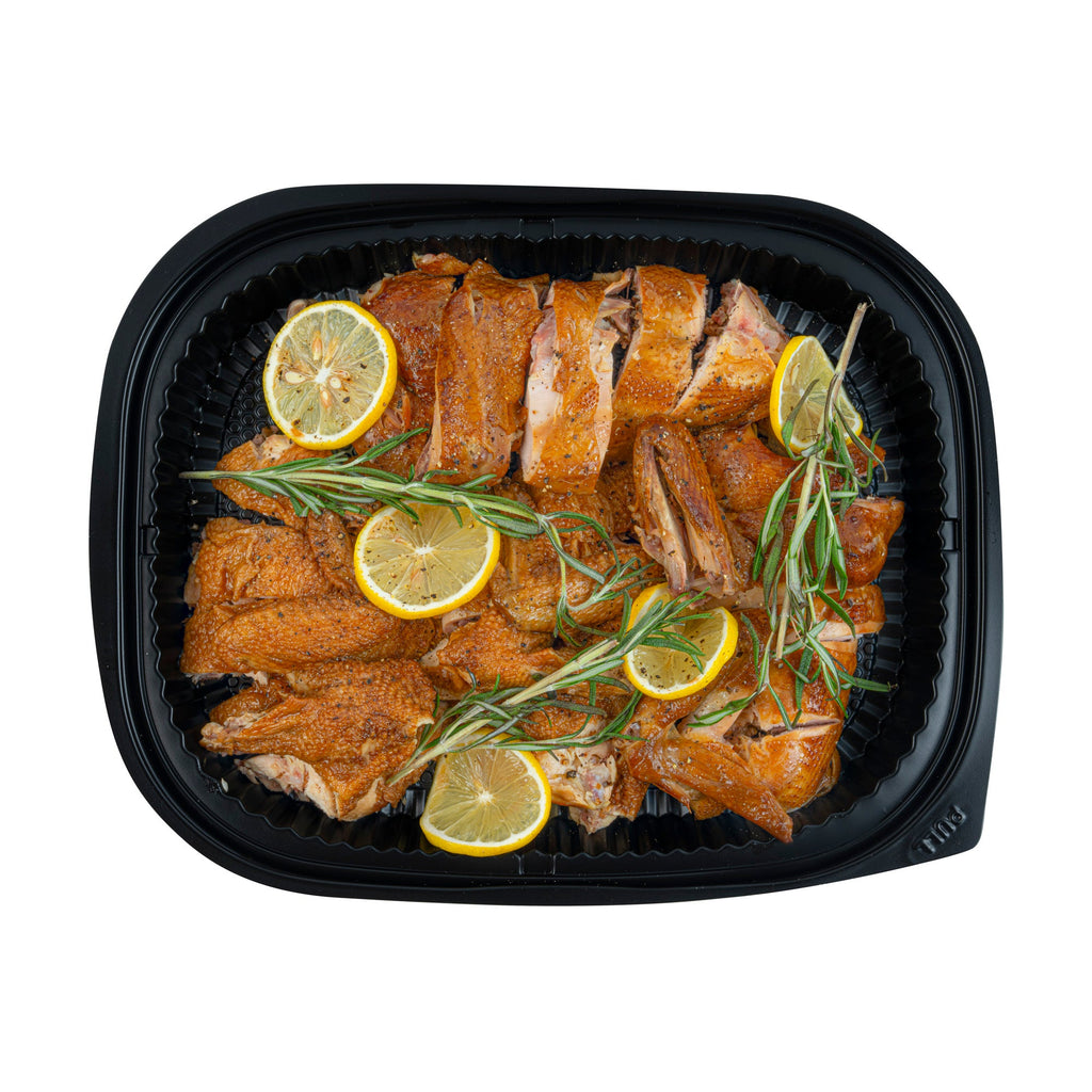 Chef 101 59 oz Rectangle Black Plastic Food Container - Microwavable - 13 1/2" x 9 1/2" x 1 1/2" - 100 count box