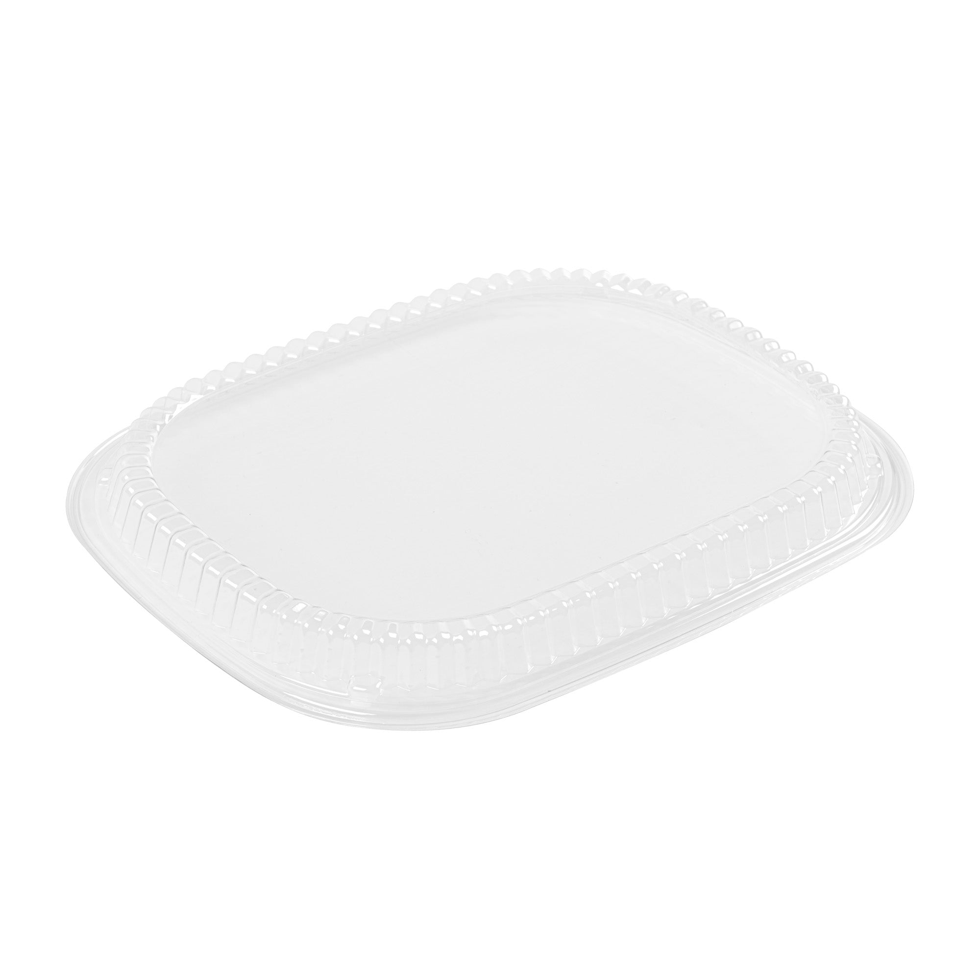 Chef 101 Rectangle Clear Plastic Lid - Microwavable, Fits 59 oz & 88 oz Food Containers - 13 1/2" x 9 1/2" x 1" - 100 count box