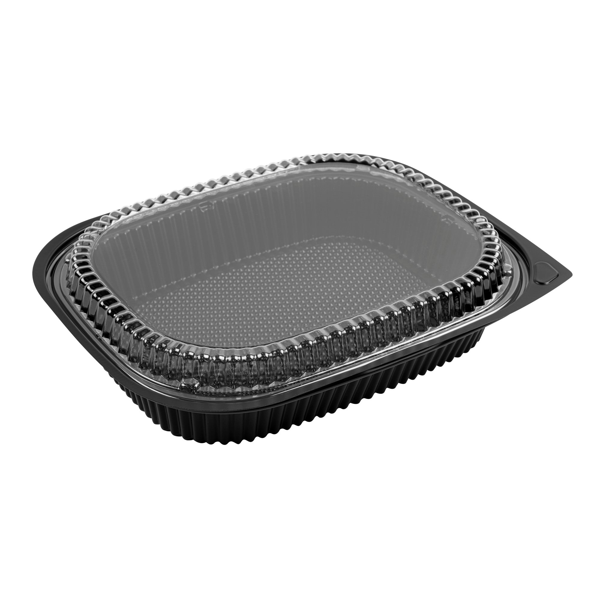 Chef 101 Rectangle Clear Plastic Lid - Microwavable, Fits 59 oz & 88 oz Food Containers - 13 1/2" x 9 1/2" x 1" - 20 count box