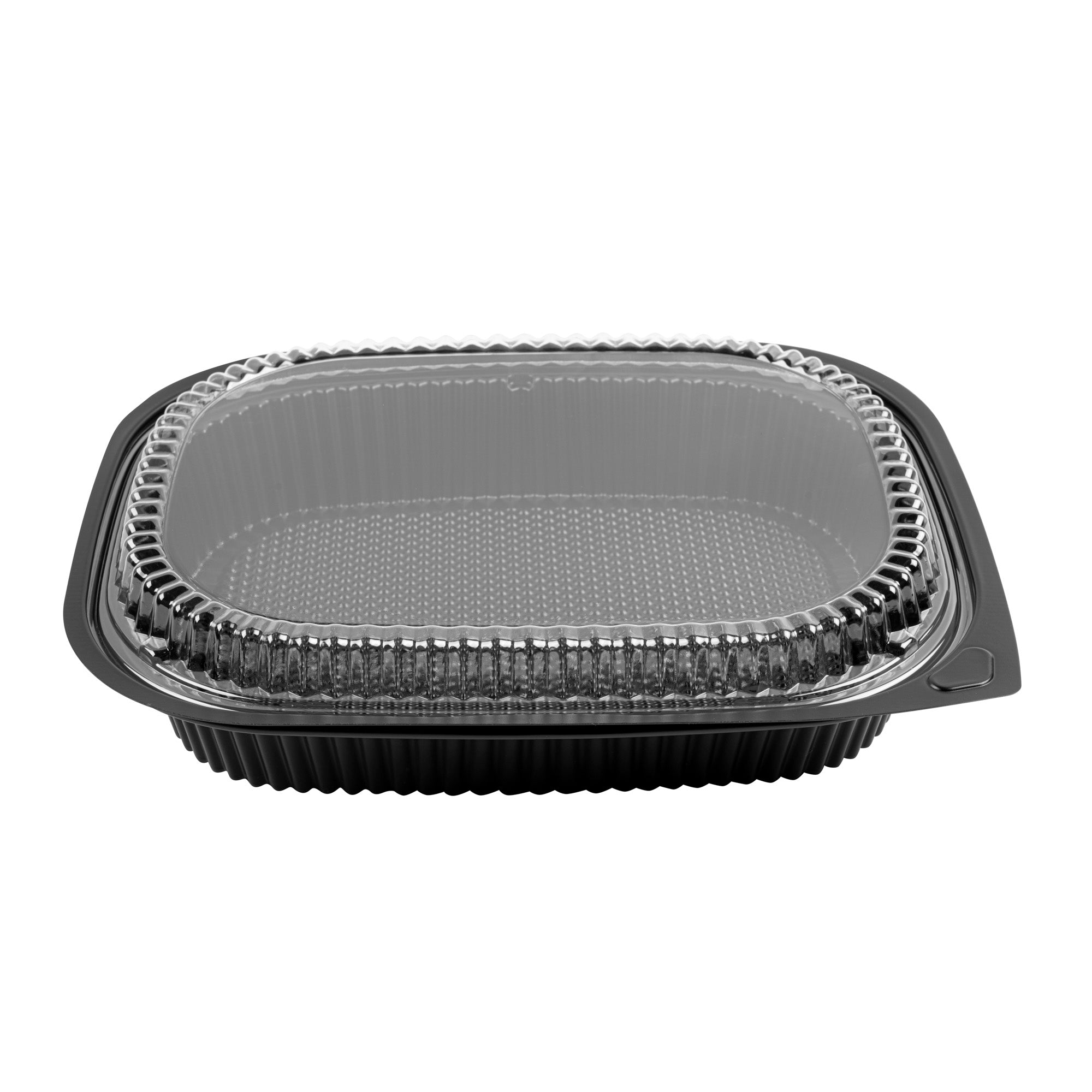 Chef 101 Rectangle Clear Plastic Lid - Microwavable, Fits 59 oz & 88 oz Food Containers - 13 1/2" x 9 1/2" x 1" - 20 count box