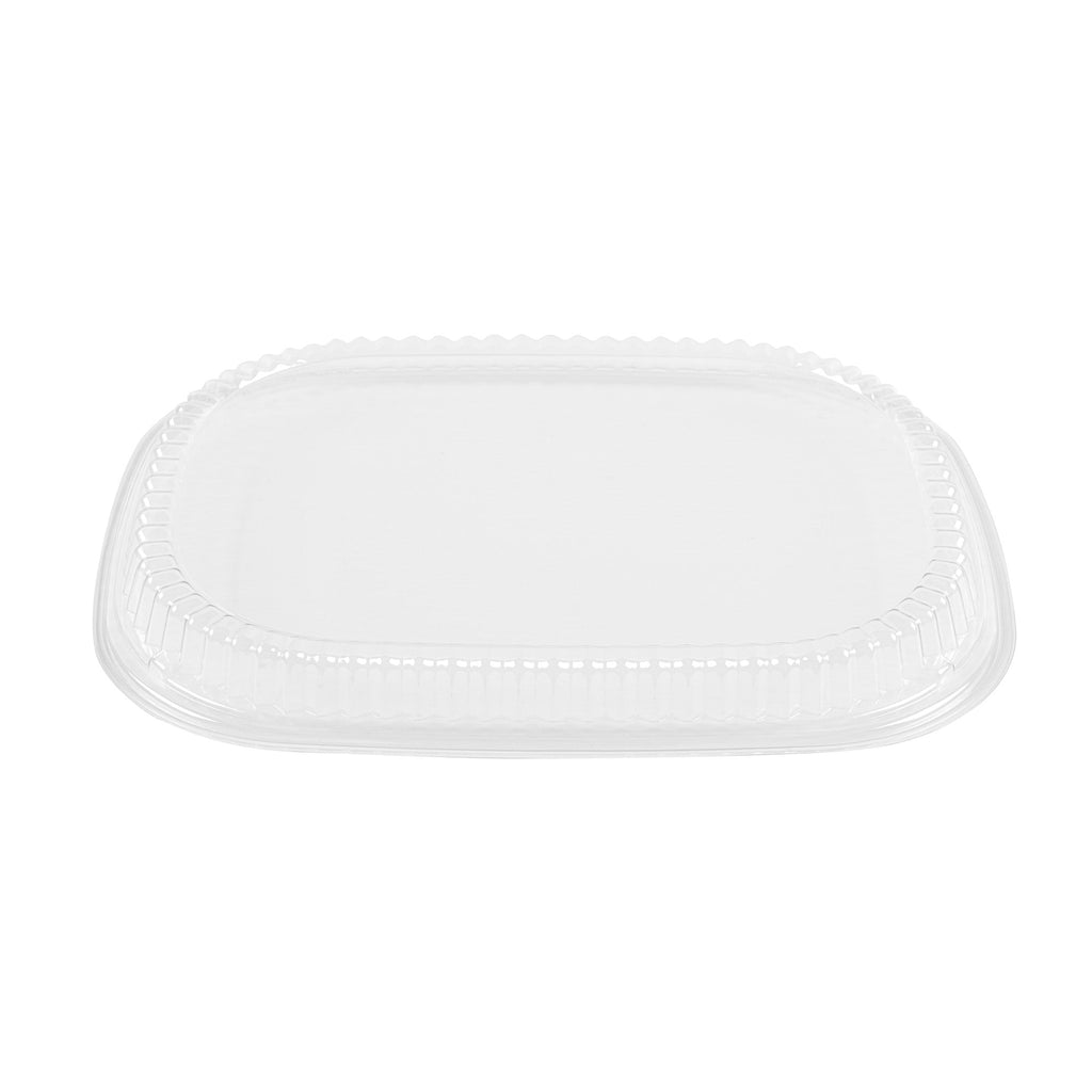 Chef 101 Rectangle Clear Plastic Lid - Microwavable, Fits 59 oz & 88 oz Food Containers - 13 1/2" x 9 1/2" x 1" - 20 count box