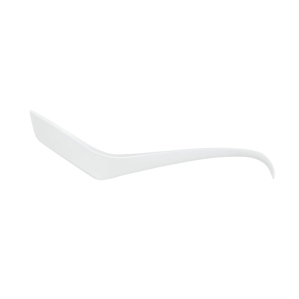 Chef 101 White Plastic Asian Soup Spoon - 6 1/2" x 1 3/4" x 3 1/4" - 1000 count box