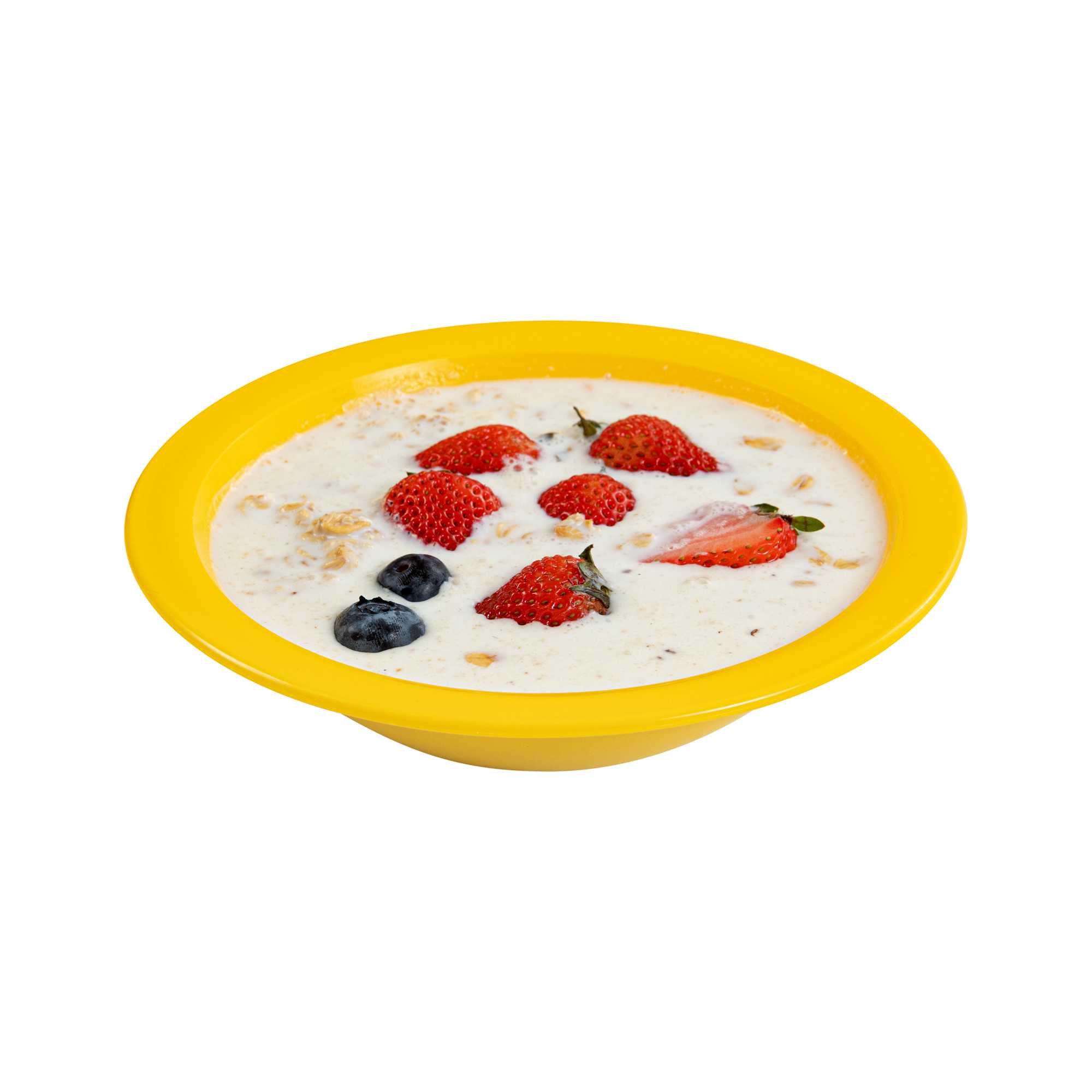 RW Kids 14 oz Round Yellow Plastic Bowl - 6 3/4" x 6 3/4" x 4 1/4" - 10 count box