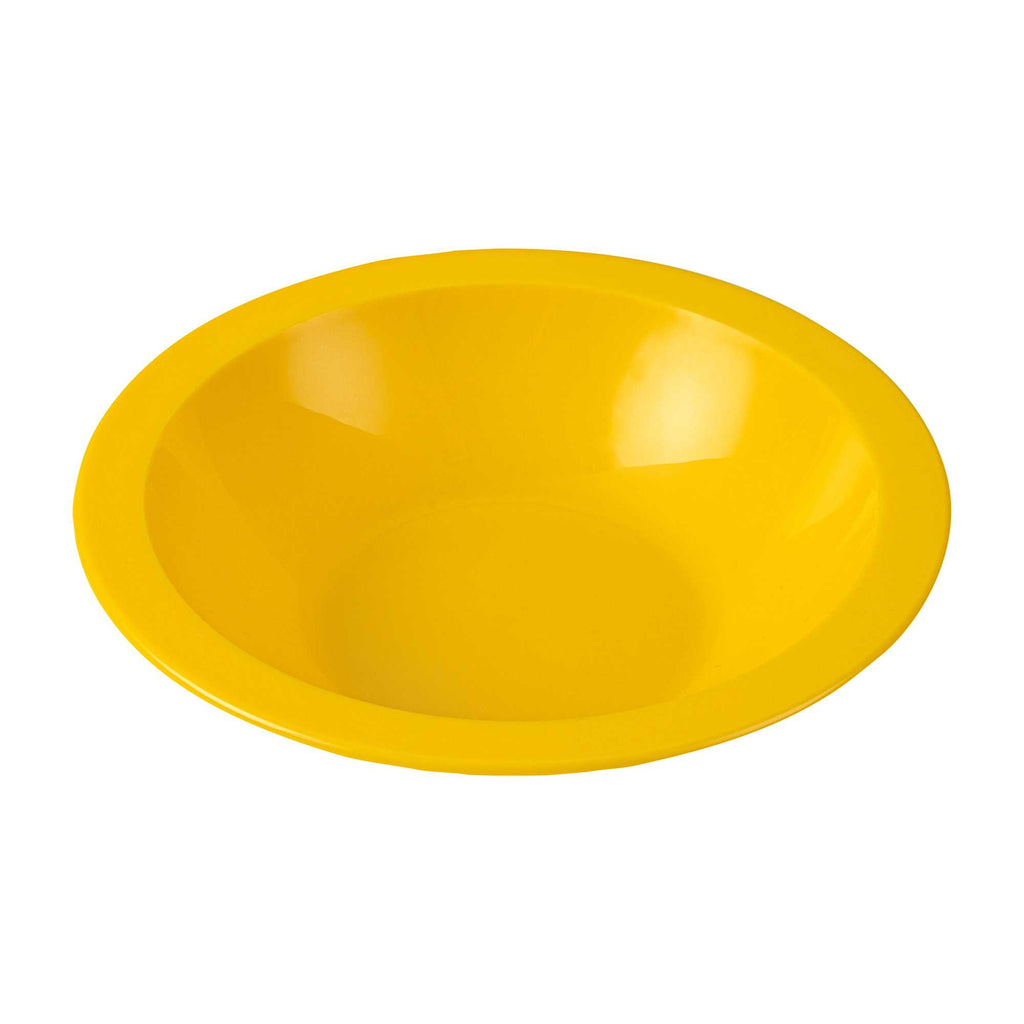 RW Kids 14 oz Round Yellow Plastic Bowl - 6 3/4" x 6 3/4" x 4 1/4" - 10 count box