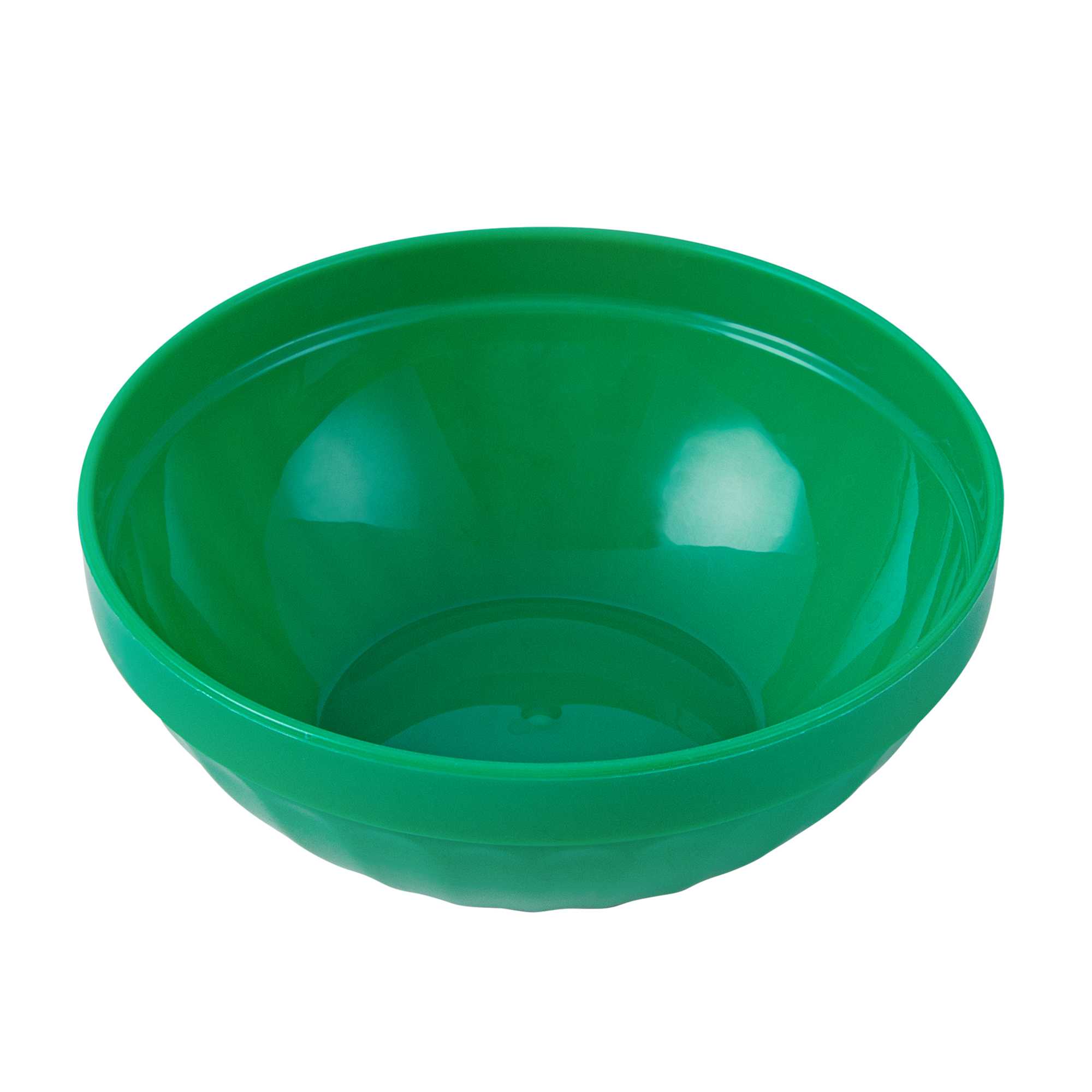 RW Kids 7 oz Round Green Plastic Bowl - 4" x 4" x 7" - 10 count box