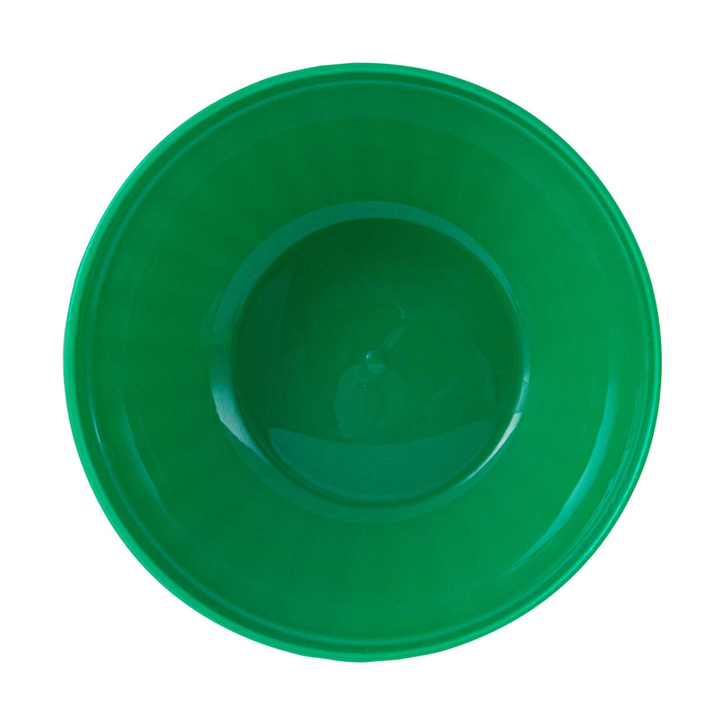 RW Kids 7 oz Round Green Plastic Bowl - 4" x 4" x 7" - 10 count box