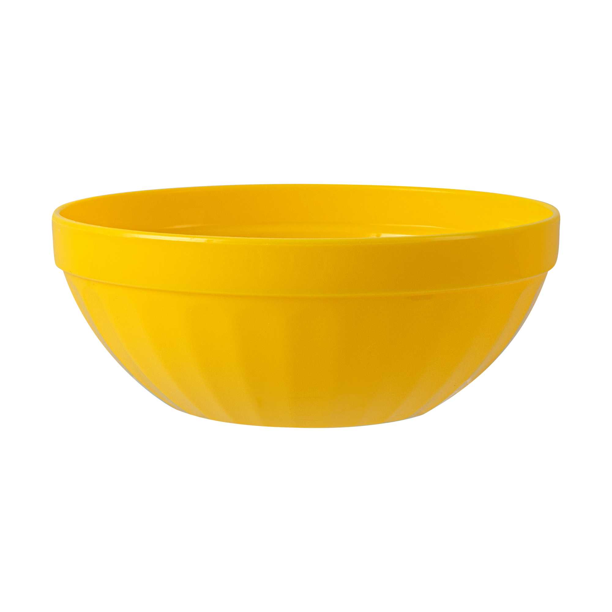 RW Kids 7 oz Round Yellow Plastic Bowl - 4" x 4" x 7" - 10 count box