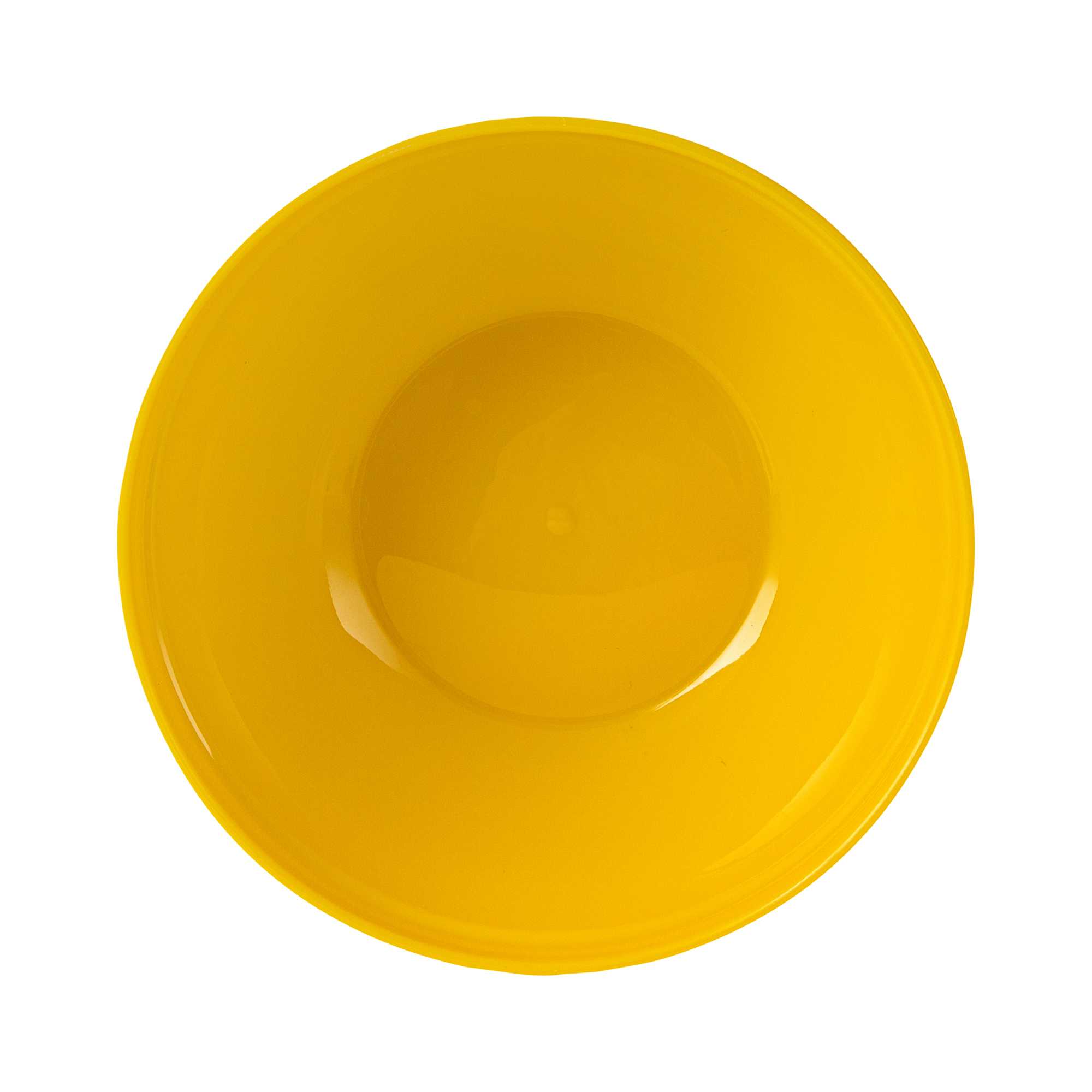 RW Kids 7 oz Round Yellow Plastic Bowl - 4" x 4" x 7" - 10 count box
