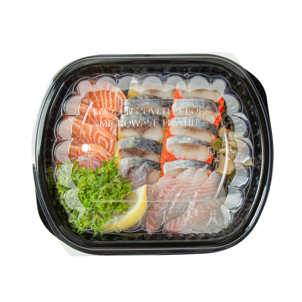 Chef 101 24 oz Rectangle Black Plastic Food Container - with Clear Lid, Microwavable - 7 3/4" x 6 1/4" x 2 1/4" - 50 count box