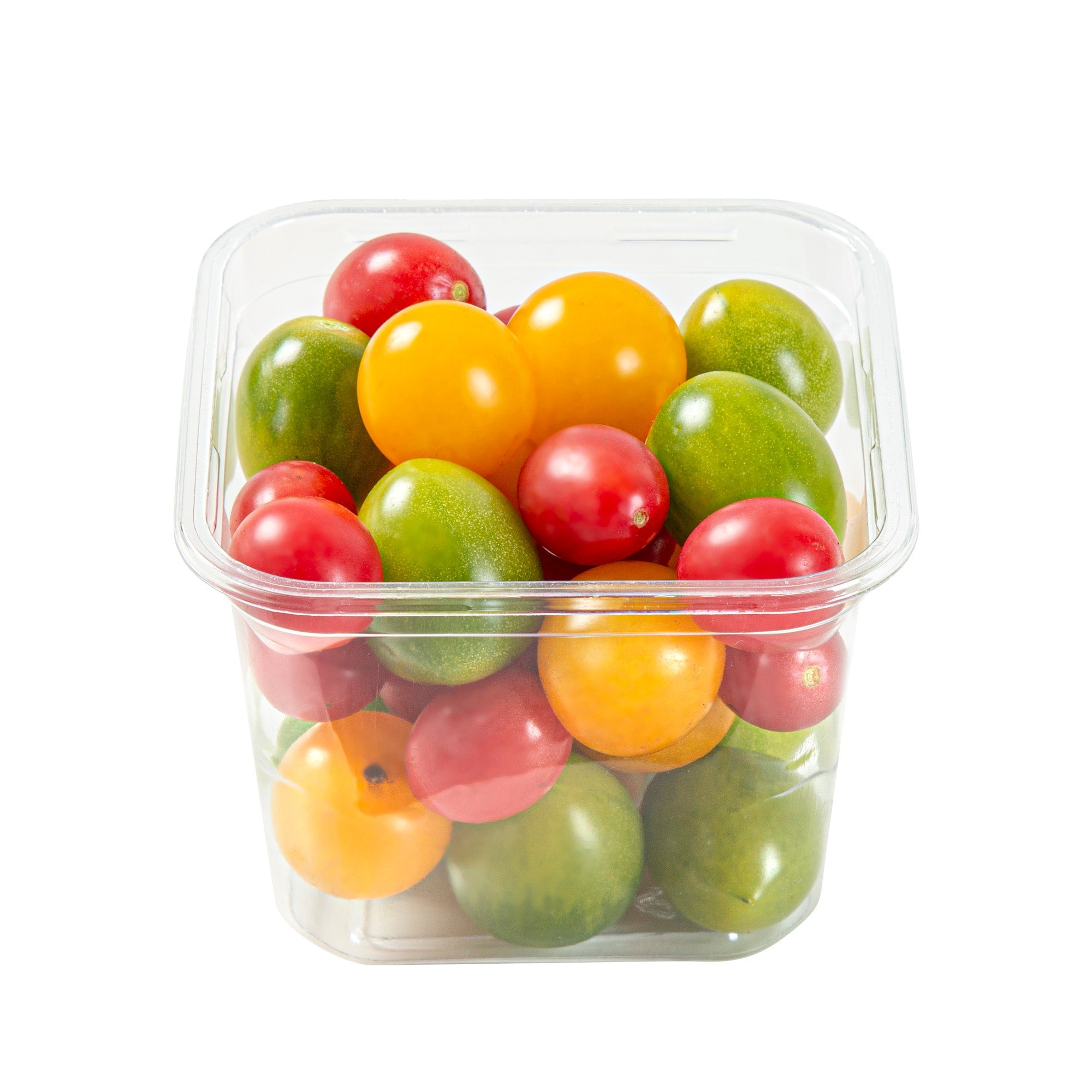 Thermo Tek 20 oz Square Clear Plastic Deli / Snack Container - 4 1/2" x 4 1/2" x 3 1/2" - 100 count box