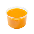 Thermo Tek 16 oz Round Clear Plastic To Go Deli Container - 4 1/2" x 4 1/2" x 3" - 25 count box