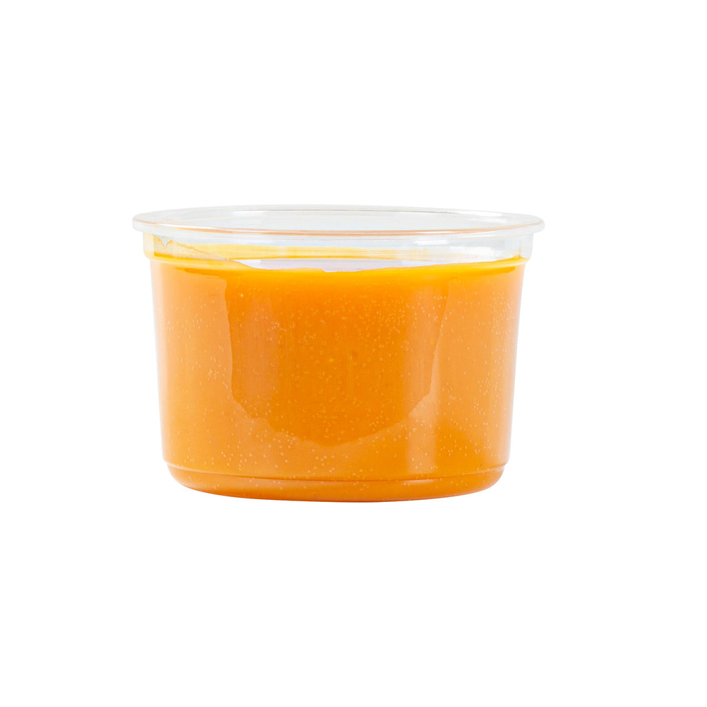 Thermo Tek 16 oz Round Clear Plastic To Go Deli Container - 4 1/2" x 4 1/2" x 3" - 25 count box
