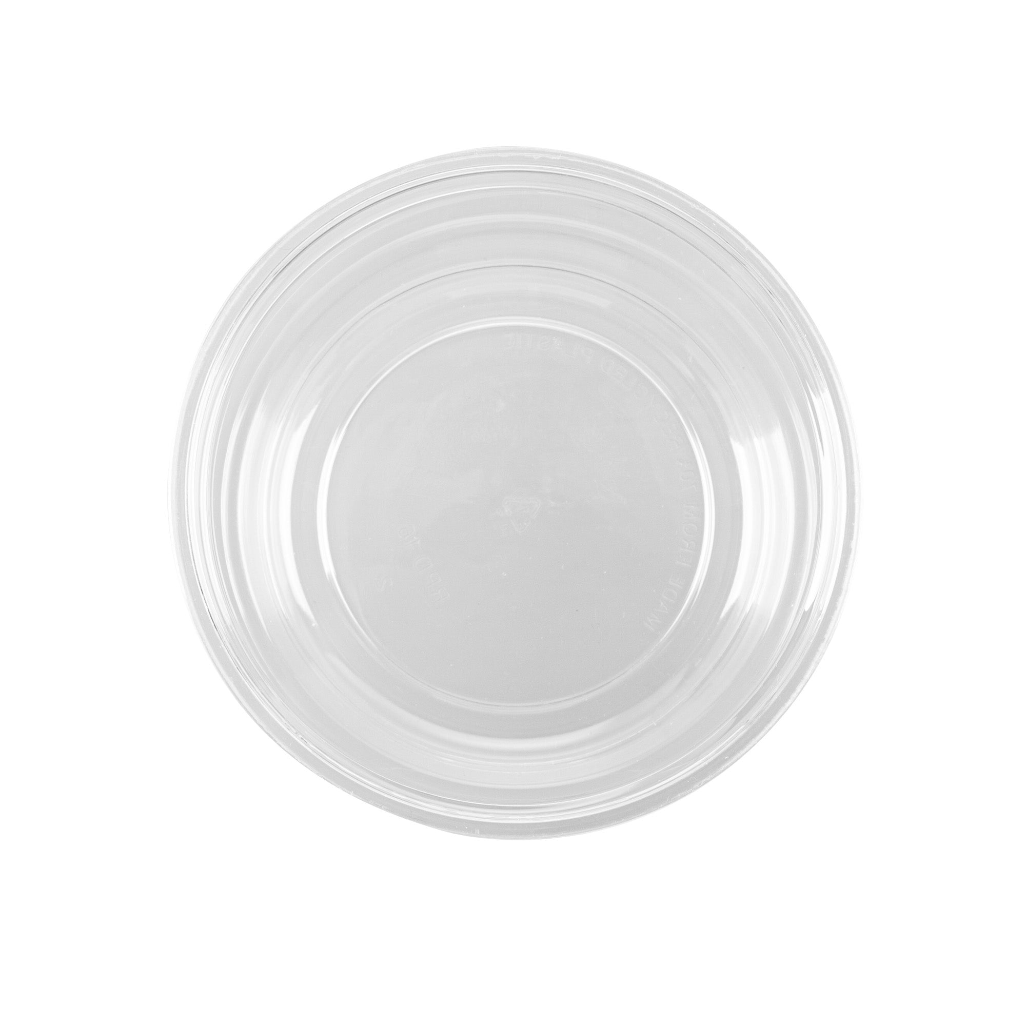 Thermo Tek 16 oz Round Clear Plastic To Go Deli Container - 4 1/2" x 4 1/2" x 3" - 25 count box