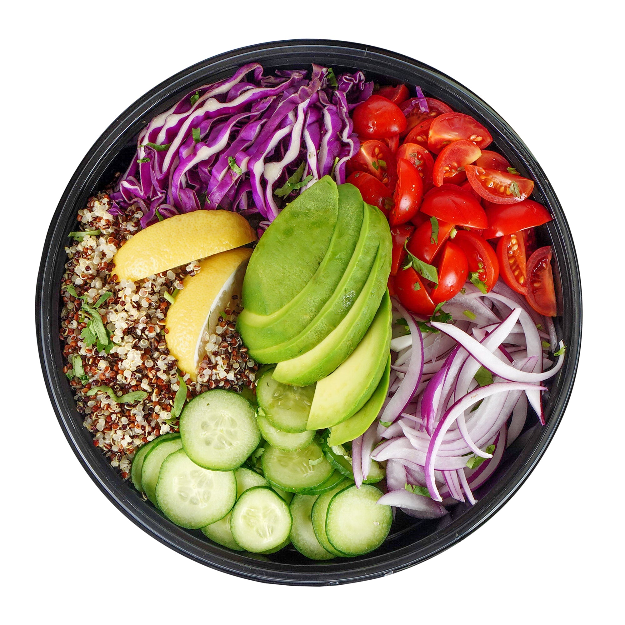 Cater Tek 51 oz Round Black Plastic Catering / Serving Bowl - with Clear Lid, Microwavable - 9 1/4" x 9 1/4" x 3" - 100 count box