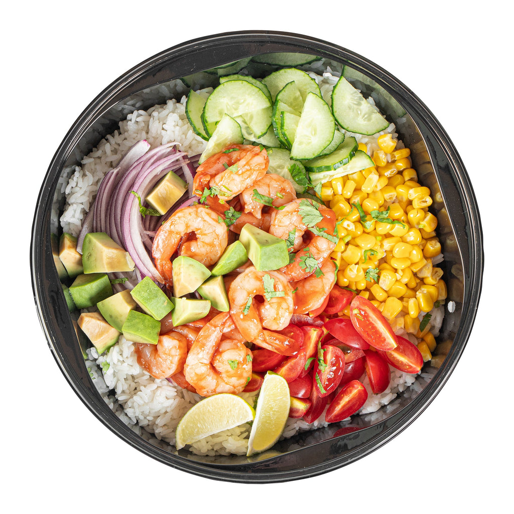 Cater Tek 118 oz Round Black Plastic Catering / Serving Bowl - with Clear Lid, Microwavable - 9 3/4" x 9 3/4" x 4 3/4" - 100 count box