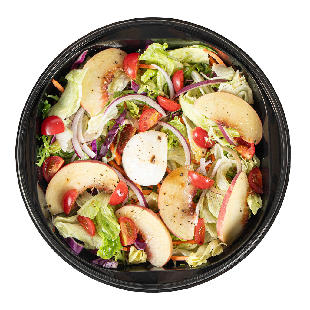 Cater Tek 85 oz Round Black Catering / Serving Bowl - with Clear Lid, Microwavable - 9 3/4" x 9 3/4" x 3 3/4" - 100 count box