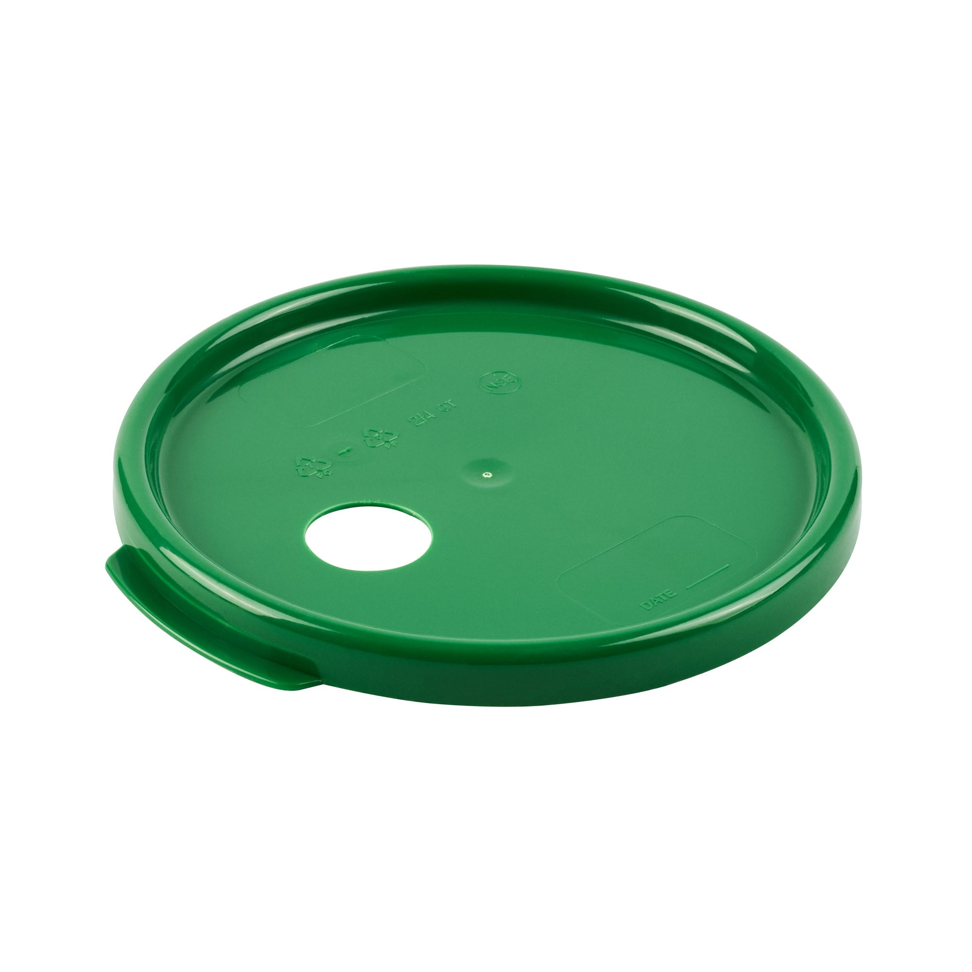 Met Lux Round Green Plastic Lid - Fits 4 qt Food Storage Container - 1 count box