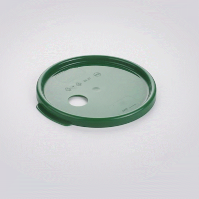 Met Lux Round Green Plastic Lid - Fits 4 qt Food Storage Container - 1 count box