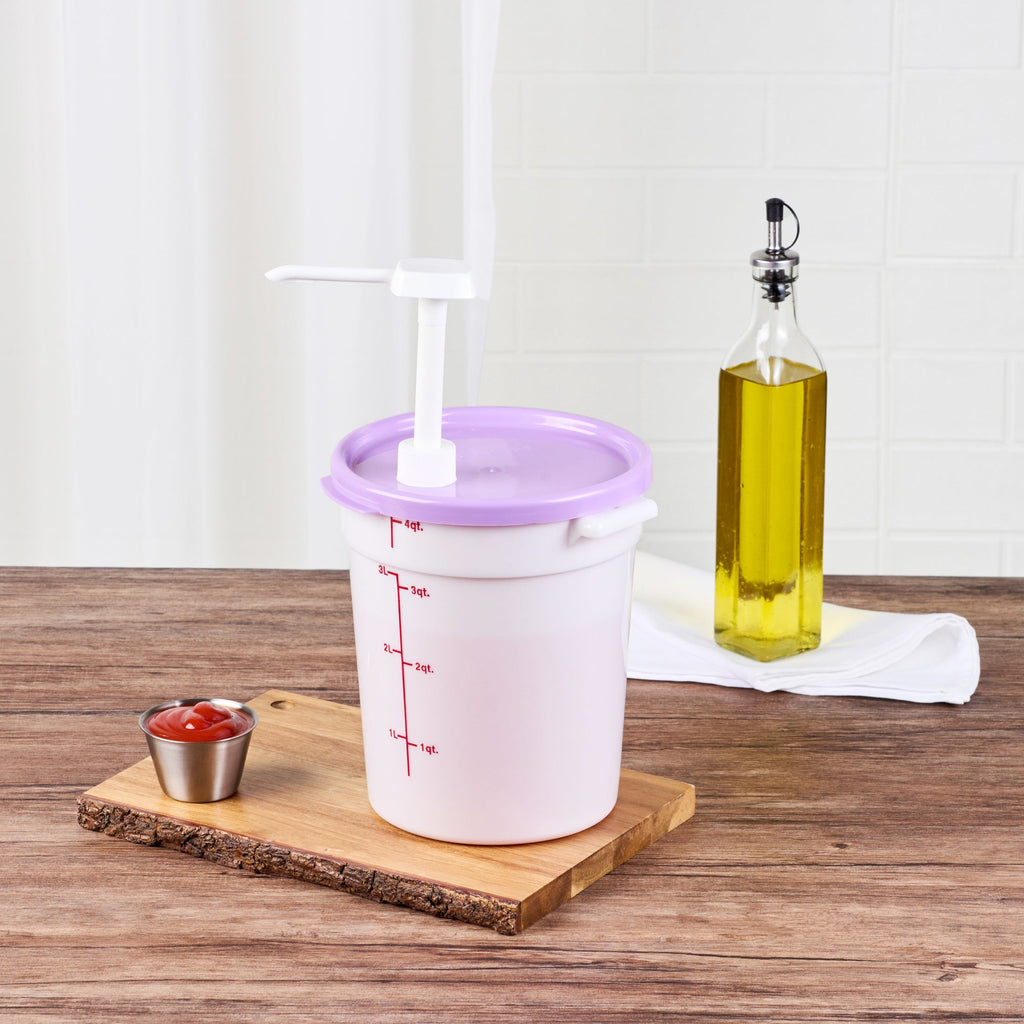Met Lux Round Purple Plastic Lid - Fits 4 qt Food Storage Container - 1 count box