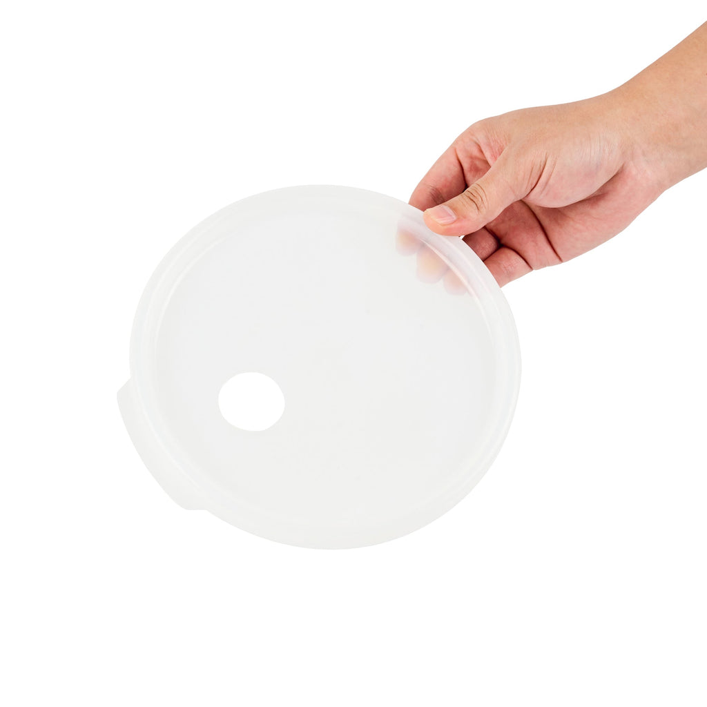 Met Lux Round White Plastic Lid - Fits 4 qt Food Storage Container - 1 count box
