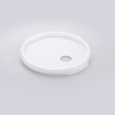 Met Lux Round White Plastic Lid - Fits 4 qt Food Storage Container - 1 count box