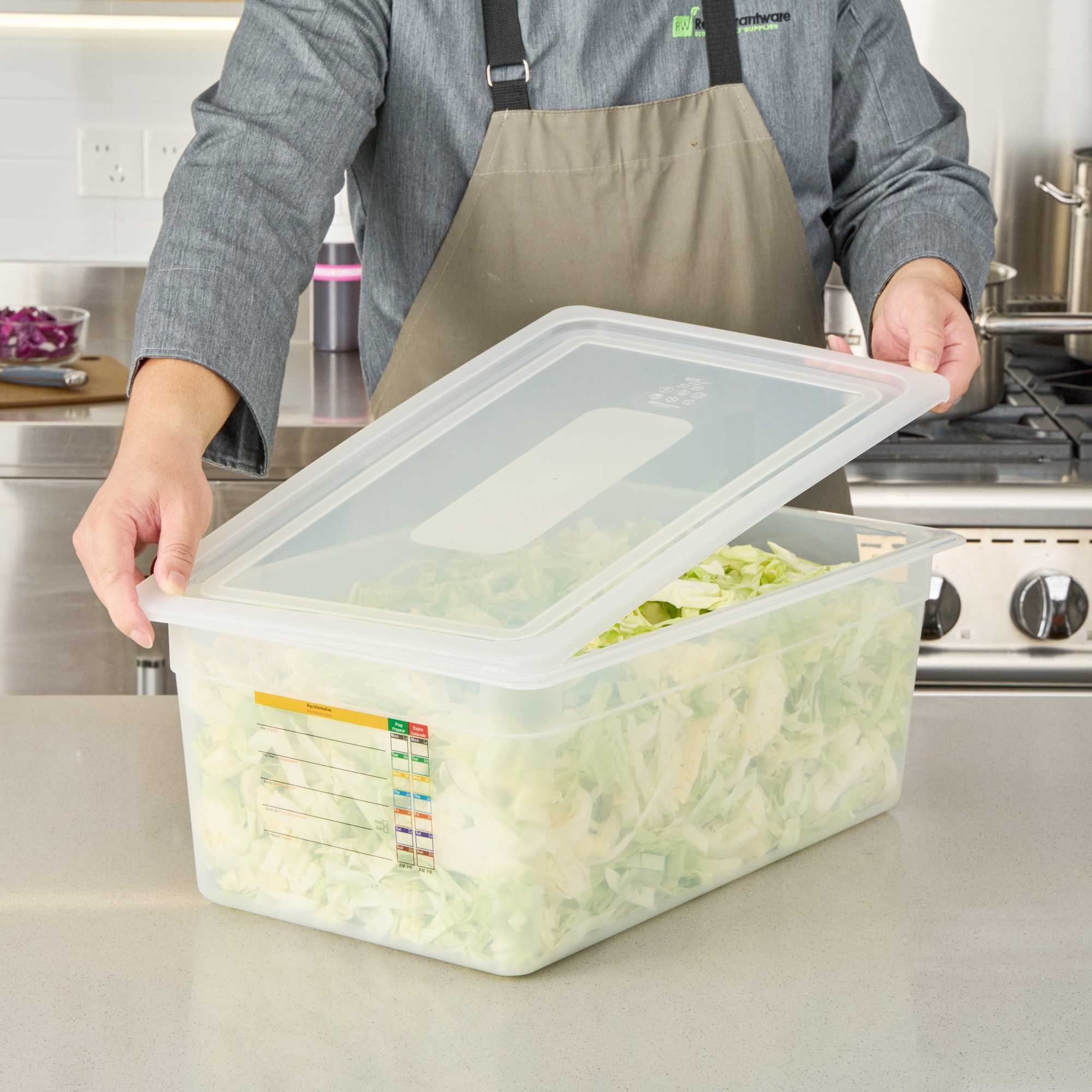 Met Lux Rectangle Clear Polypropylene Lid - Fits Full Size Pan - 20 3/4" x 13" - 1 count box