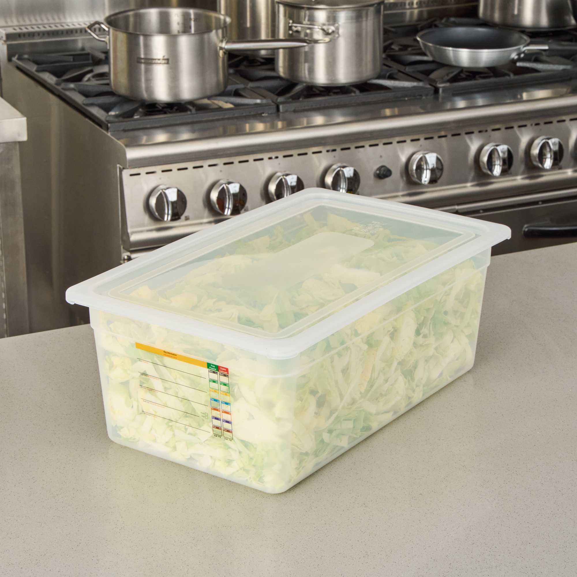 Met Lux Rectangle Clear Polypropylene Lid - Fits Full Size Pan - 20 3/4" x 13" - 1 count box