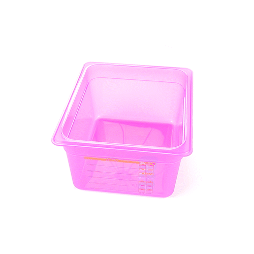 Met Lux Purple Allergen-Free Polypropylene Half Size Food Pan - 6" Deep, with Label - 1 count box