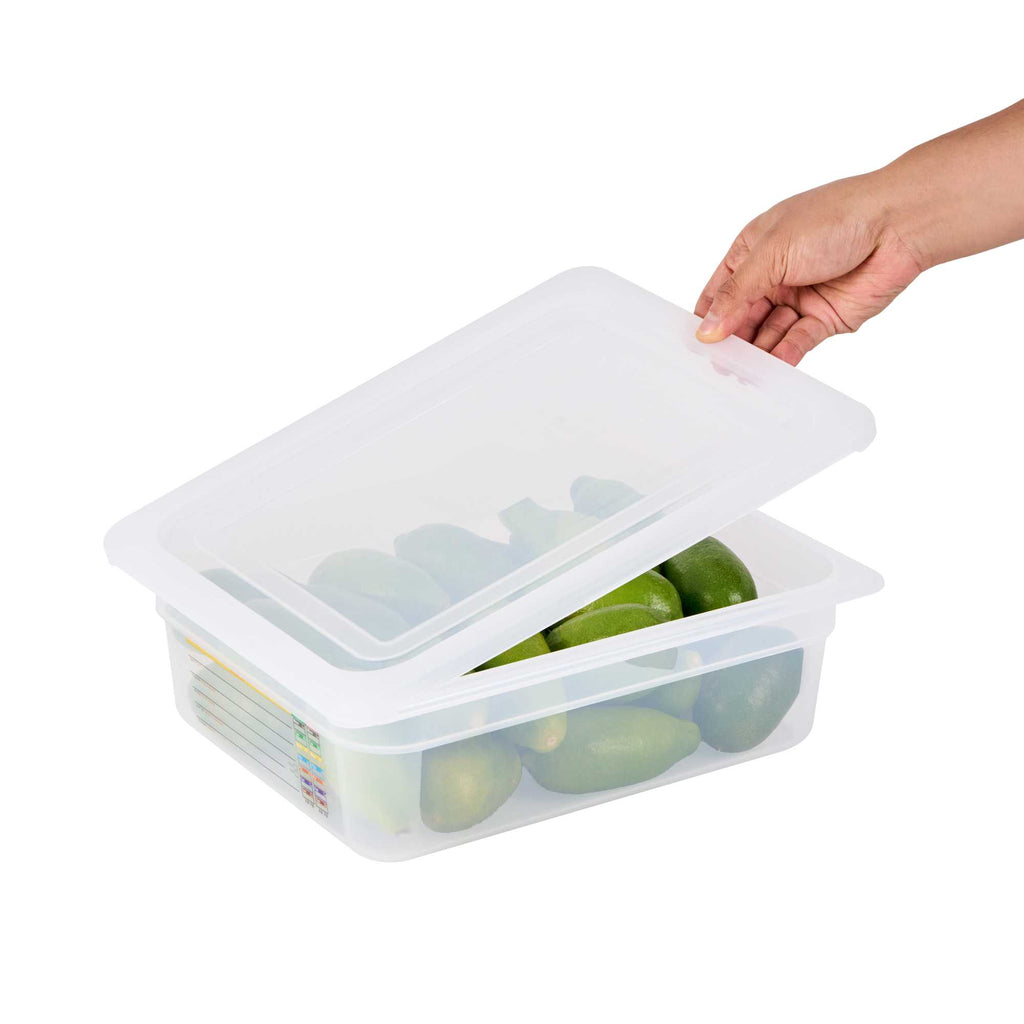 Met Lux Rectangle Clear Polypropylene Lid - Fits Half Size Pan - 12 3/4" x 10 1/2" - 1 count box