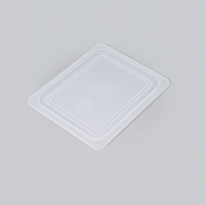 Met Lux Rectangle Clear Polypropylene Lid - Fits Half Size Pan - 12 3/4" x 10 1/2" - 10 count box