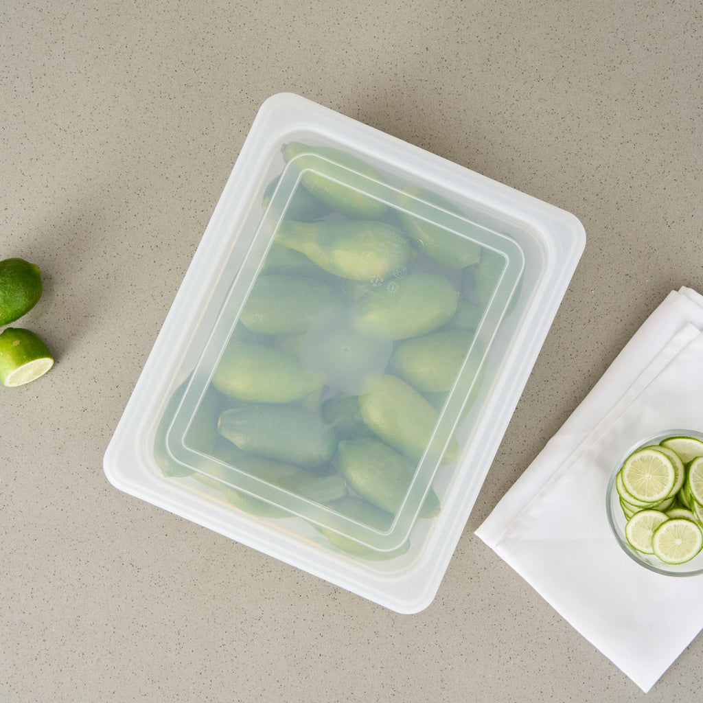 Met Lux Rectangle Clear Polypropylene Lid - Fits Half Size Pan - 12 3/4" x 10 1/2" - 10 count box