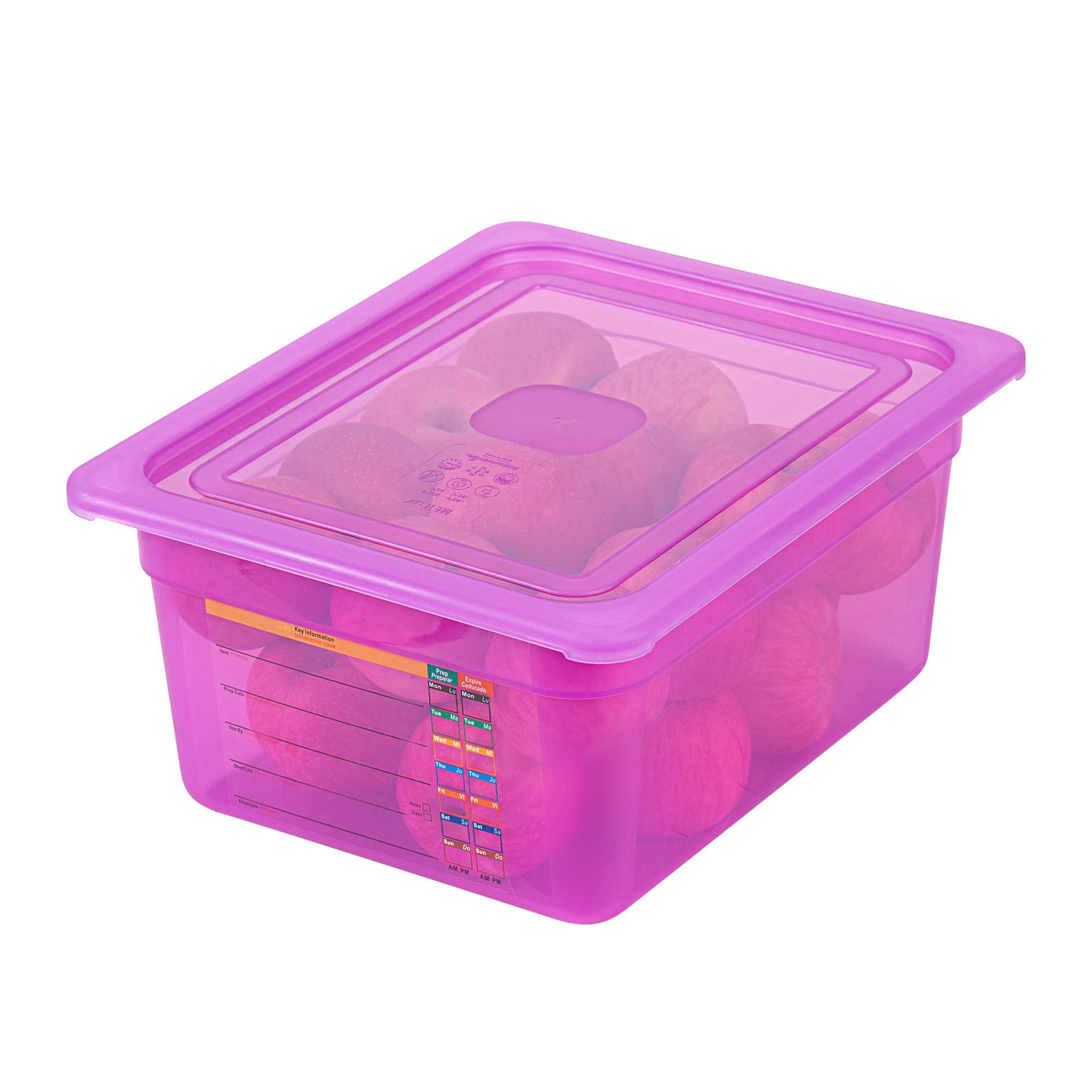 Met Lux Purple Allergen-Free Polypropylene Lid - Fits Half Size Pan - 1 count box