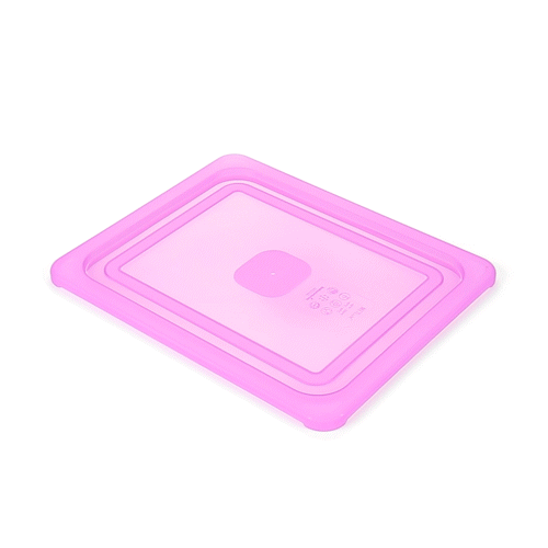 Met Lux Purple Allergen-Free Polypropylene Lid - Fits Half Size Pan - 1 count box