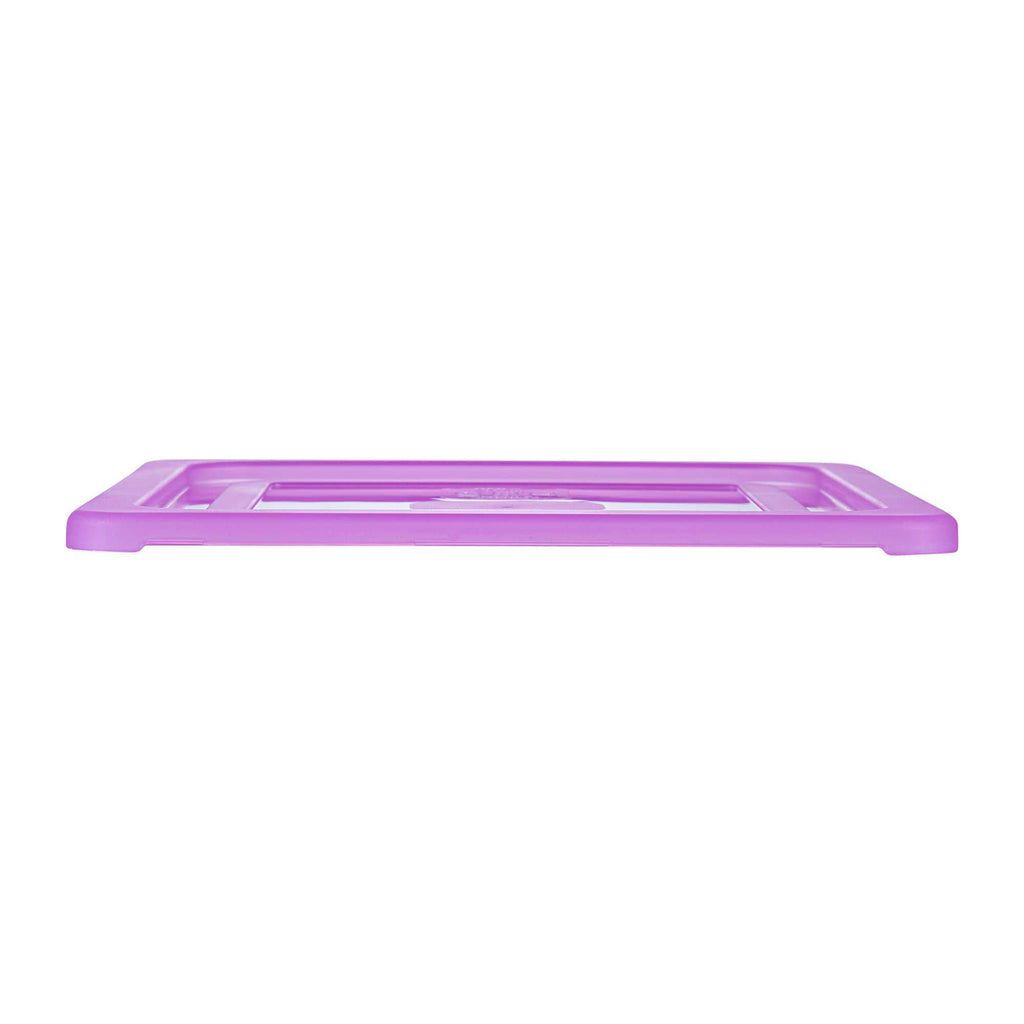 Met Lux Purple Allergen-Free Polypropylene Lid - Fits Half Size Pan - 1 count box