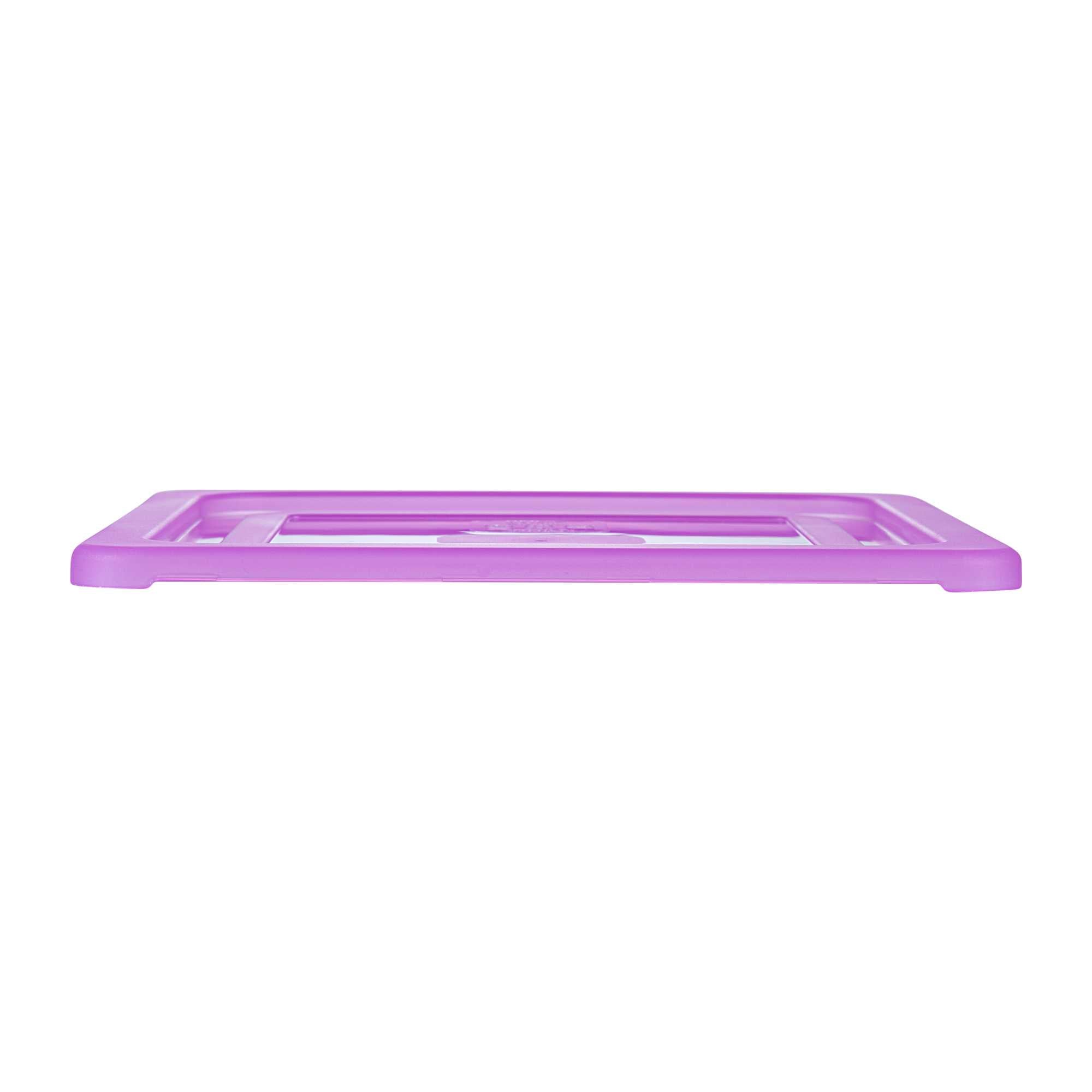 Met Lux Purple Allergen-Free Polypropylene Lid - Fits Half Size Pan - 1 count box