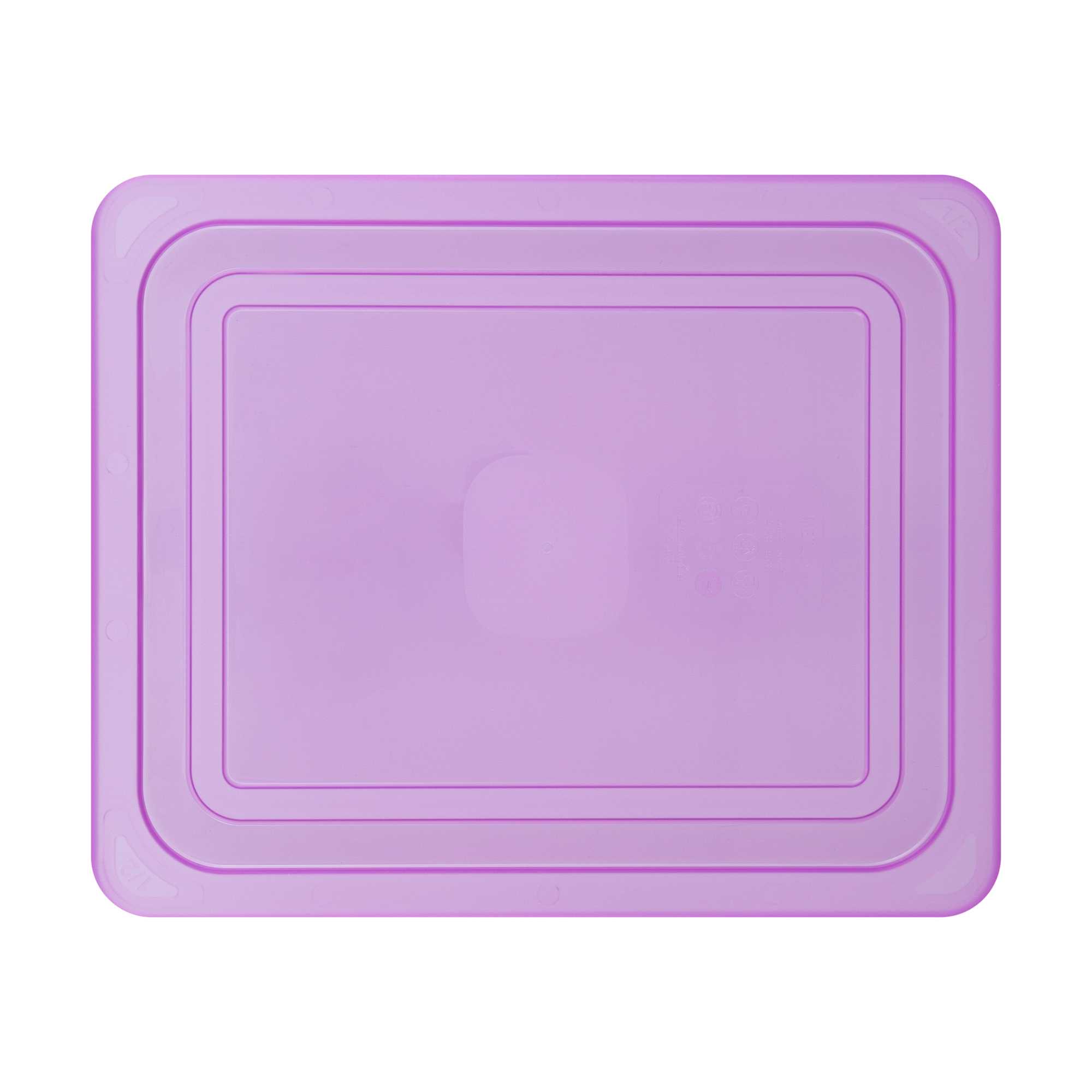 Met Lux Purple Allergen-Free Polypropylene Lid - Fits Half Size Pan - 1 count box