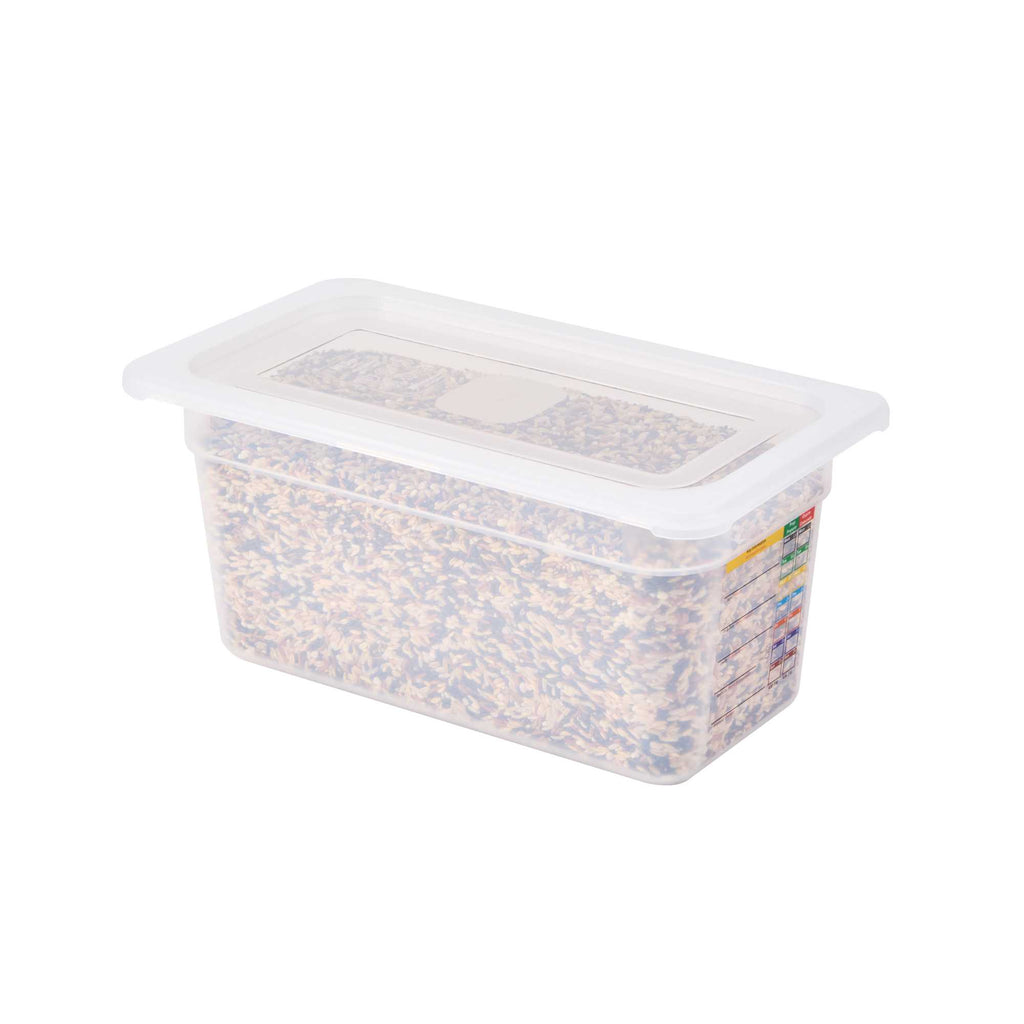 Met Lux Rectangle Clear Polypropylene Lid - Fits 1/3 Size Food Pan - 12 3/4" x 7" - 1 count box