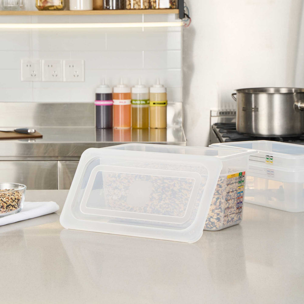 Met Lux Rectangle Clear Polypropylene Lid - Fits 1/3 Size Food Pan - 12 3/4" x 7" - 1 count box