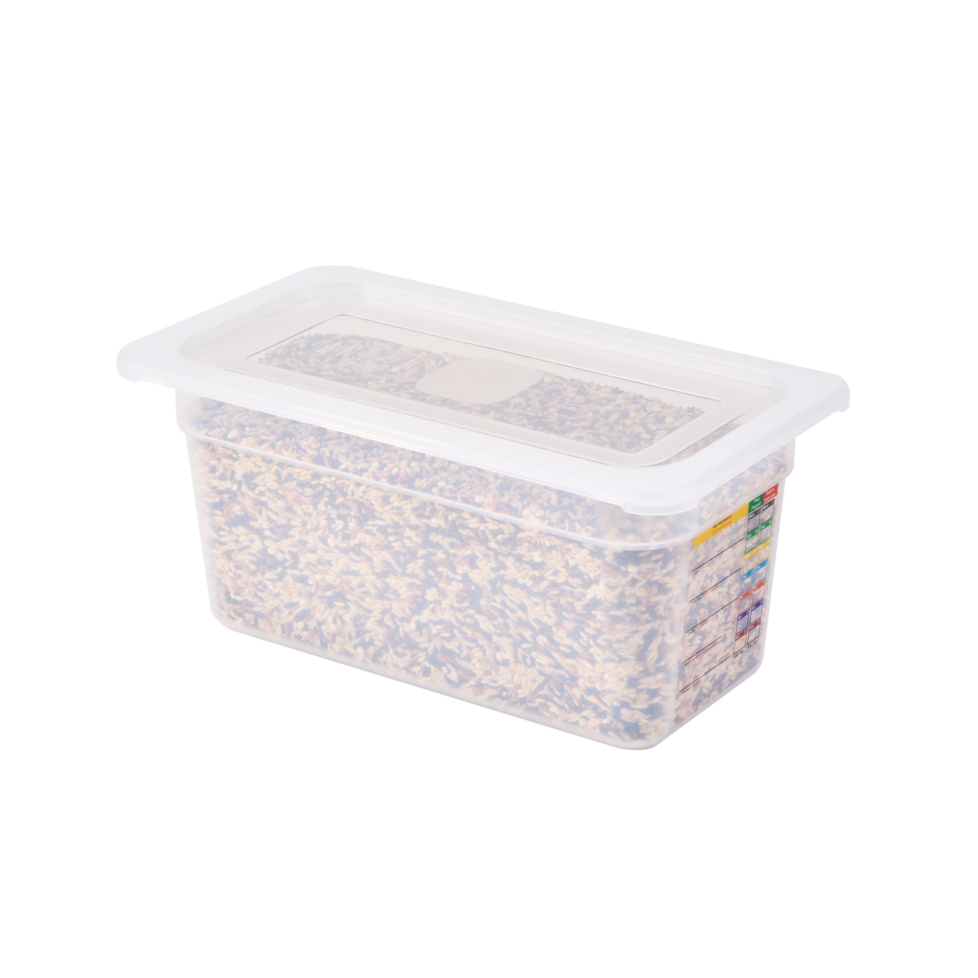 Met Lux Rectangle Clear Polypropylene Lid - Fits 1/3 Size Food Pan - 12 3/4" x 7" - 10 count box