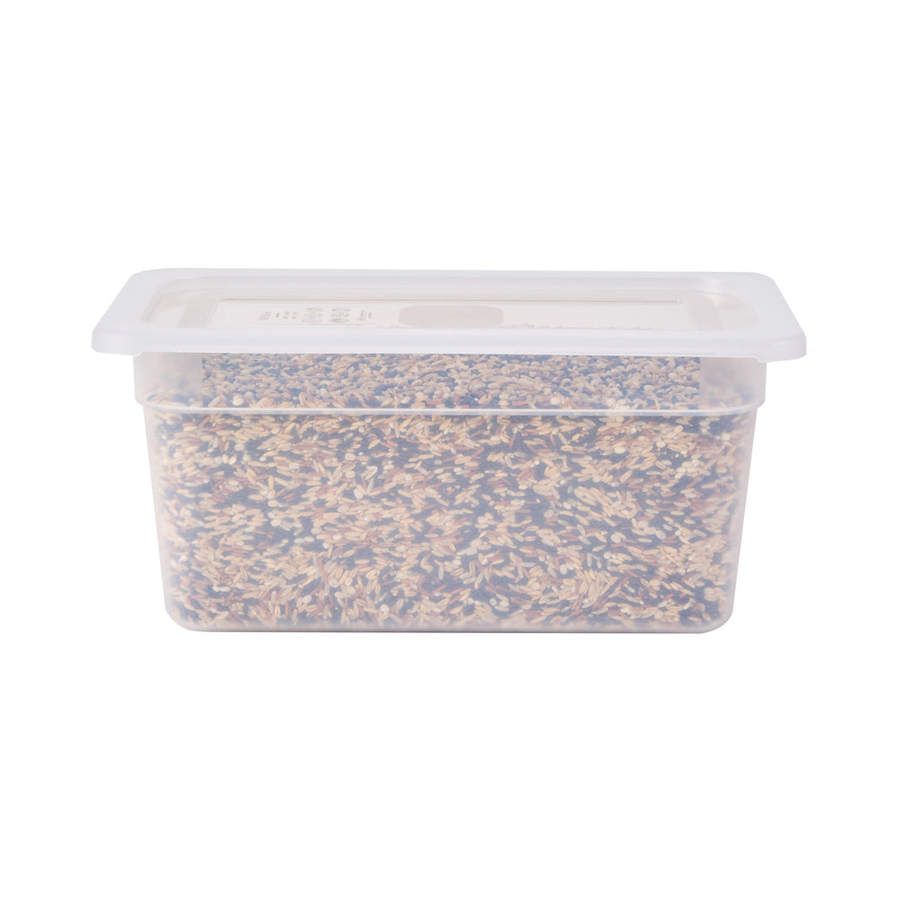 Met Lux Rectangle Clear Polypropylene Lid - Fits 1/3 Size Food Pan - 12 3/4" x 7" - 10 count box