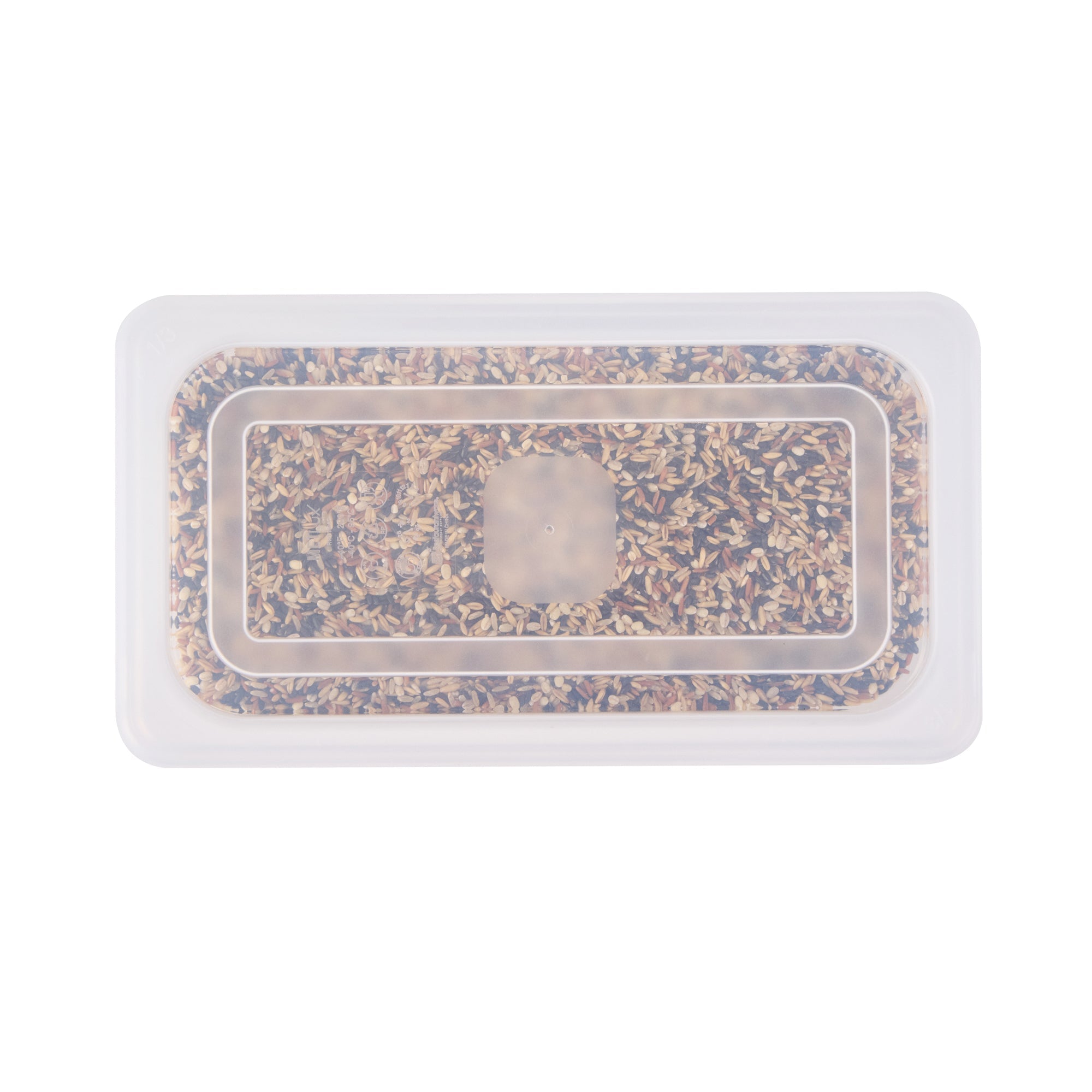Met Lux Rectangle Clear Polypropylene Lid - Fits 1/3 Size Food Pan - 12 3/4" x 7" - 10 count box