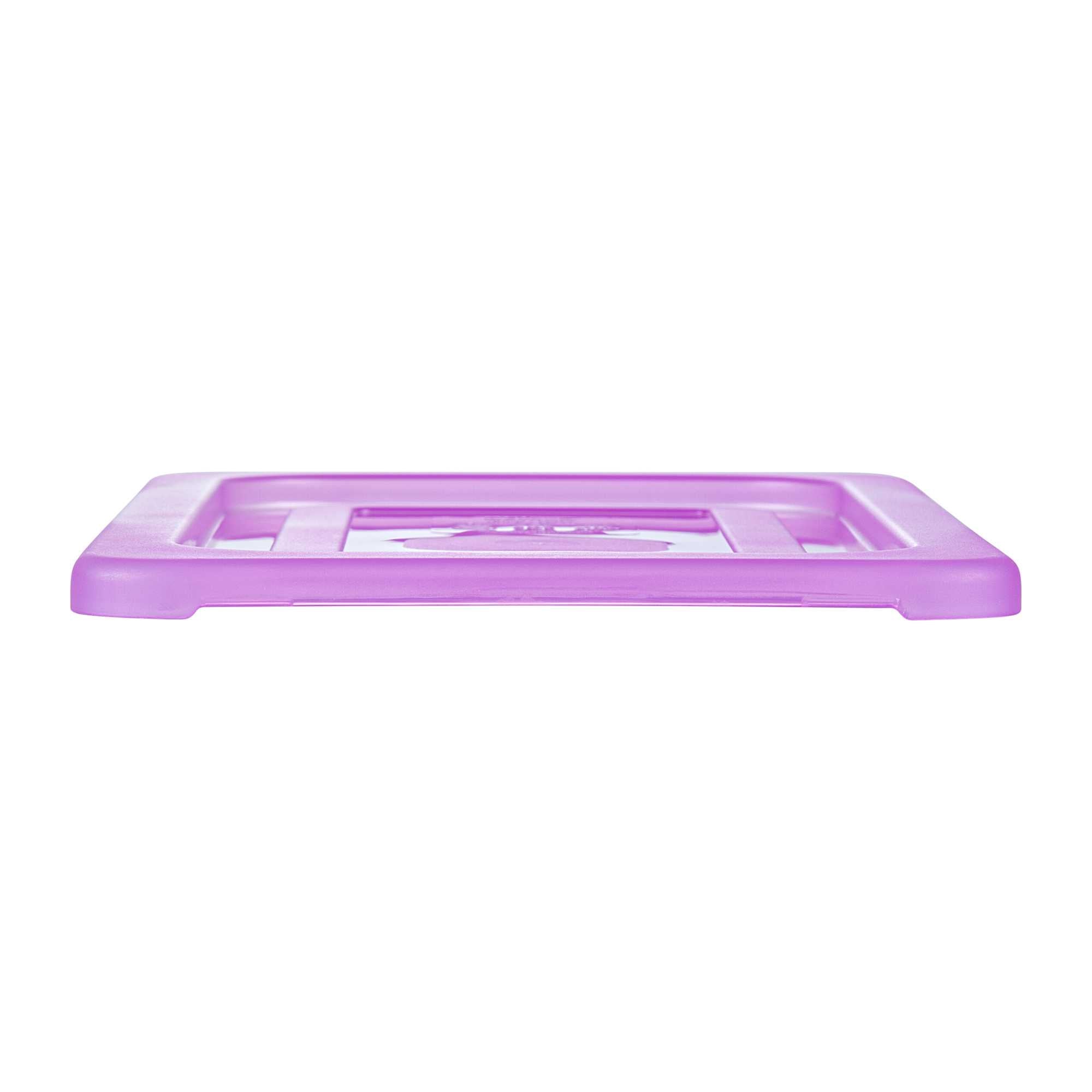 Met Lux Purple Allergen-Free Polypropylene Lid - Fits 1/3 Size Food Pan - 10 count box