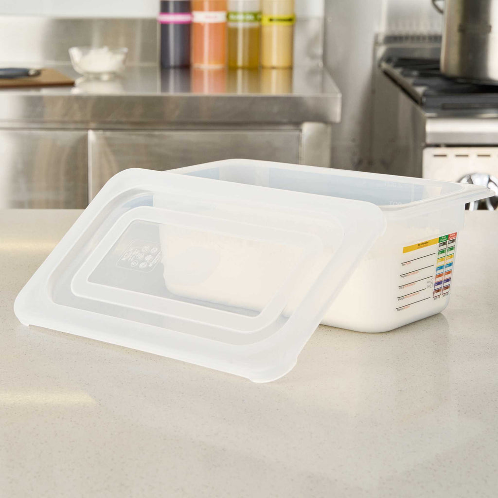 Met Lux Rectangle Clear Polypropylene Lid - Fits 1/4 Size Food Pan - 10 1/2" x 6 1/2" - 1 count box
