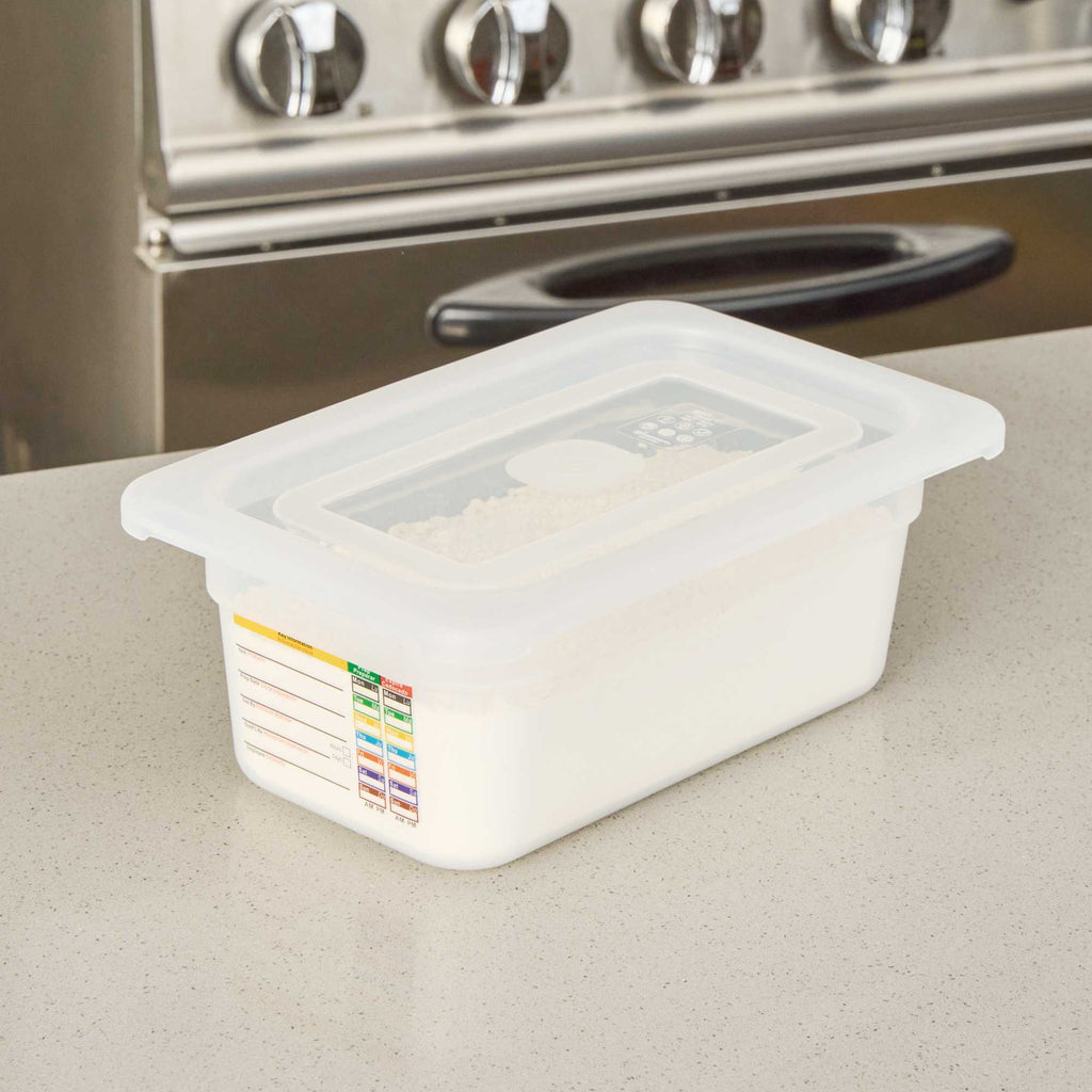 Met Lux Rectangle Clear Polypropylene Lid - Fits 1/4 Size Food Pan - 10 1/2" x 6 1/2" - 1 count box