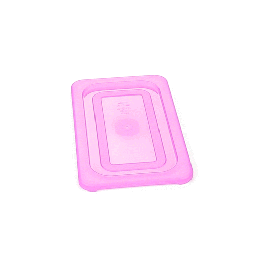 Met Lux Purple Allergen-Free Polypropylene Lid - Fits 1/4 Size Food Pan - 1 count box