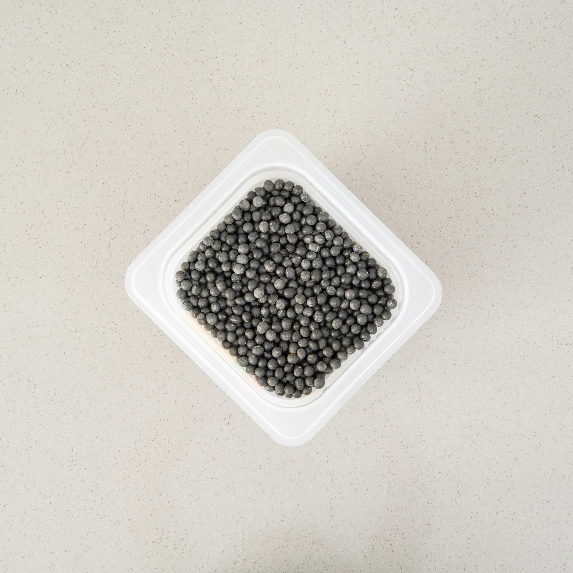 Met Lux Square White Polypropylene 1/6 Size Food Pan - 6" Deep, with Label - 6 3/4" x 6 1/4" x 6" - 1 count box