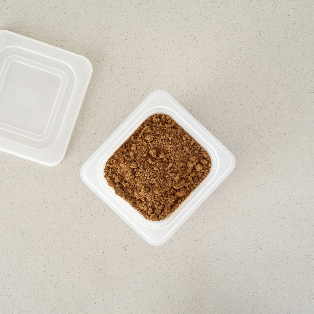 Met Lux Square White Polypropylene 1/6 Size Food Pan - 4" Deep, with Label - 6 3/4" x 6 1/4" x 4" - 10 count box