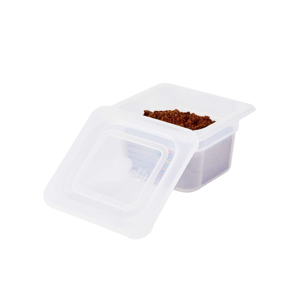 Met Lux Square Clear Polypropylene Lid - Fits 1/6 Size Food Pan - 7" x 6 1/2" - 1 count box