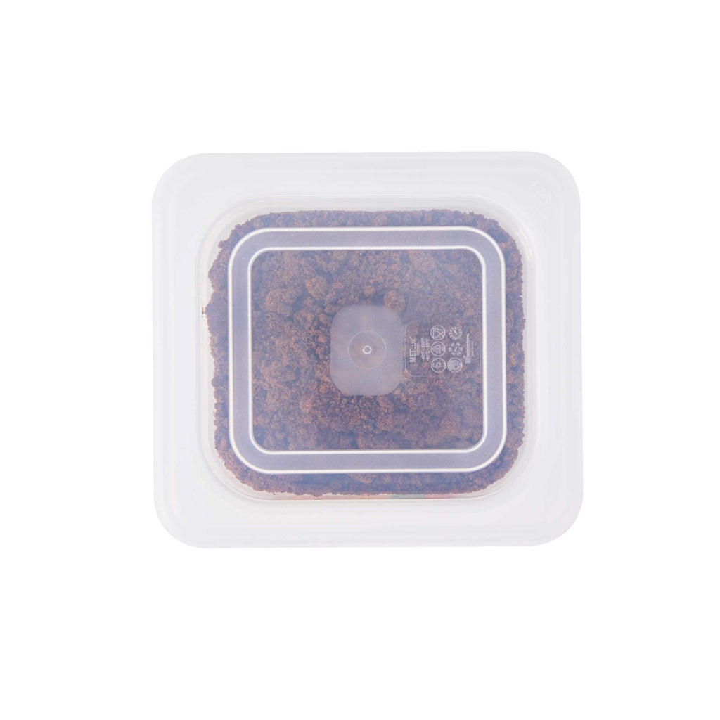 Met Lux Square Clear Polypropylene Lid - Fits 1/6 Size Food Pan - 7" x 6 1/2" - 1 count box