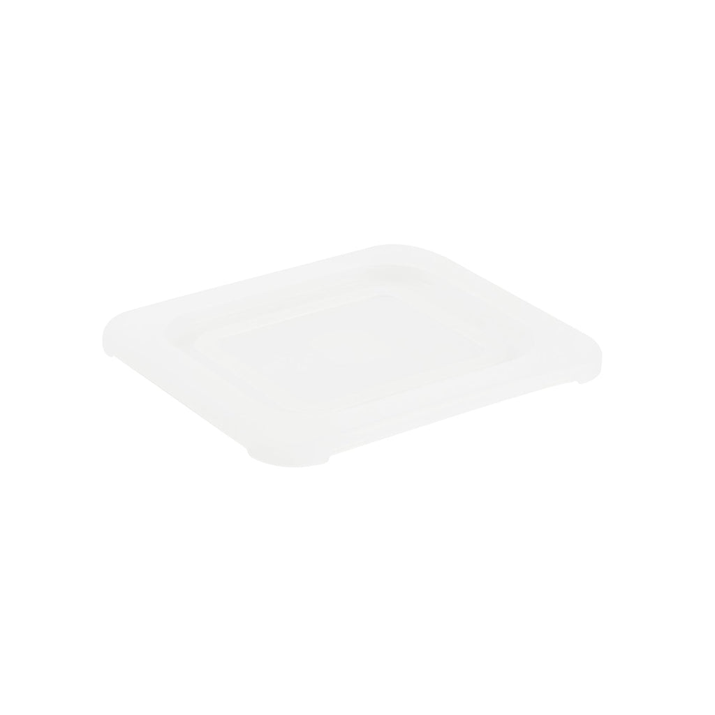Met Lux Square Clear Polypropylene Lid - Fits 1/6 Size Food Pan - 7" x 6 1/2" - 10 count box
